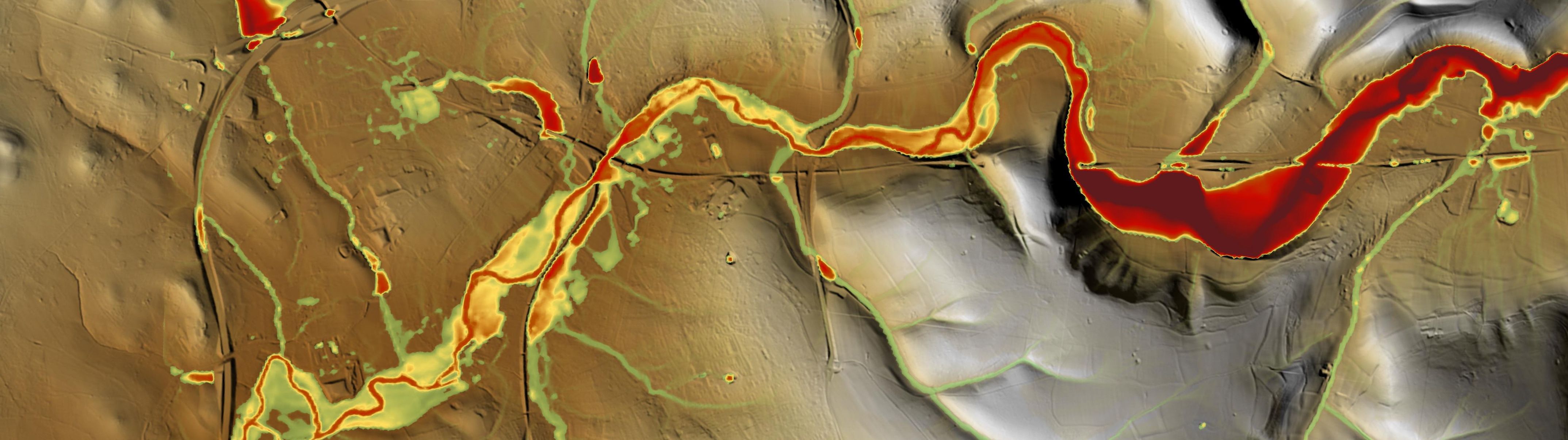 vue inondation